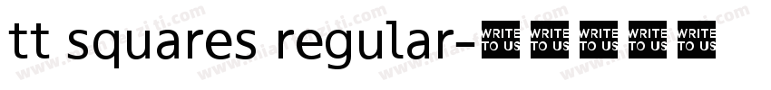 tt squares regular字体转换